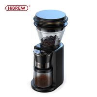 hibrew-molinillo de cafe electrico automatico con 34 engranajes para cafe expreso americano almacenamiento visual de granos g3
