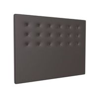 la web del colchon -cabecero tapizado miconos para cama de 210 220 x 120 cms chocolate