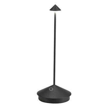 Zafferano lámpara de mesa led negra ip54 2200-3000k