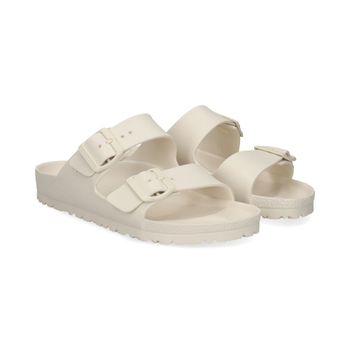 Birkenstock Sandalias Planas Mujer - Blanco Talla 40n