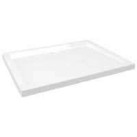 plato de ducha rectangular abs 80x100 cm vidaxl