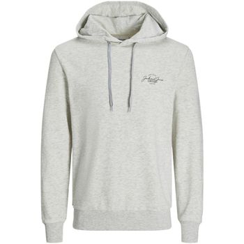 Jack & Jones Jersey 12256838 JJFERRIS SWEAT HOOD WHITE MELANGE SMALL para hombre