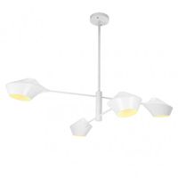 lampara beijing de 4 luces en acabado blanco fabrilamp