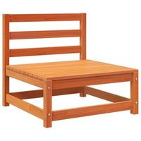 sofa jardin  sofa de exterior sin reposabrazos madera pino marron cera 70x70x67cm
