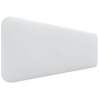 dhome cabecero tapizado liso redondeado polipiel para pared acusticos cabeceros absorbentes cabezal cama dormitorio blanco 135cm