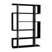estanteria libreria - h161 cm - gris y madera
