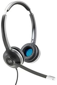 Cisco Auriculares 532, Auriculares Dobles con Cable de desconexión rápida con Adaptador USB-A, carbón, garantía Limitada de 2 años (CP-HS-W-532-USBA=)