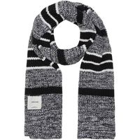 jack  jones bufanda 12217395 jaconline knit scarf black white para hombre
