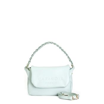 bolso de mano con solapa y logo de alta frecuencia. sage taglia unica