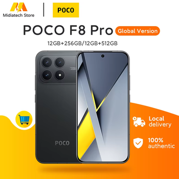 Versión Global POCO F8 Pro, Teléfono Inteligente con Procesador Snapdragon 8 Elite, Batería de 6210 mAh, HyperCharge de 100 W, Pantalla HyperRGB de 6.59 Pulgadas y 120 Hz