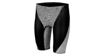 Traje de bano michael phelps matrix cintura alta jammer negro gris