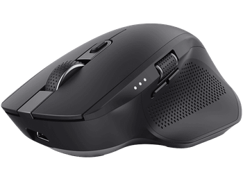 Ratón inalámbrico - Trust Ozaa+, 3200 DPI, Multidispositivo, Botones Silenciosos, 2 Ruedas de Desplazamiento, Negro