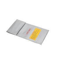 bolsa de seguridad a prueba de explosiones para bateria lipo impermeable plateada 18x22cm para bateria rc