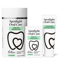 spotlight oral care 14 day ultra teeth whitening strips  ultra whitening toothpaste kit