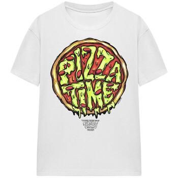 Dessins Animés Camiseta Pizza Time para mujer