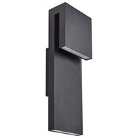 lampara de pared moderna led para exterior aplique de metal hierro vidrio negro mate limonlu