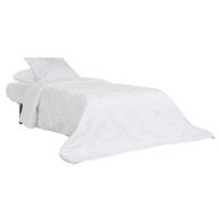 colcha poliester 180x260 relleno 150 gsm blanco