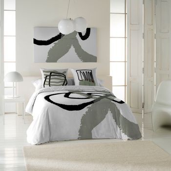 Icehome - Funda Nórdica Estampada Cama 180 - Algodón Extrasuave - Incluye 1 O 2 Fundas De Almohada - Trazos
