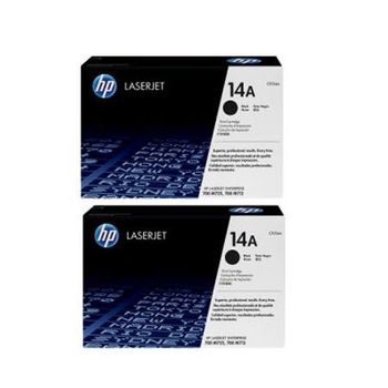 Original Multipack HP LaserJet Enterprise 700 Printer M712xh Printer Toner Cartridges (2 Pack) -CF214A