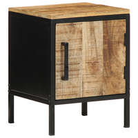mesita de noche  mesilla de noche  cabinete de noche 30x30x40 cm madera maciza de mango cfw86580