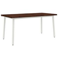 mesa de comedor - mesa de cocina con borde natural 160 x 70 x 75 cm