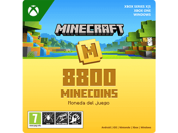 Xbox Series X S & One Windows Minecraft: 8800 Minecoins, Para Android, iOS, Nintendo, PC (Código de descarga) (*Juego base no incluido)