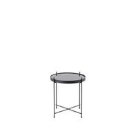 marissa - mesa de centro 38 x 38 x 43h en cristal templado negro