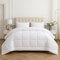edredon de lujo para toda la estacion 300g - fibra de poliester suave y transpirable diseno acolchado lavar en maquina perfecto para otono e invierno edredon de estacionedredon acolchadocubierta