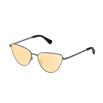 Gafas de sol Hawkers Gun Metal - Yellow Rounded Lolita