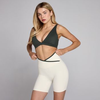 Sujetador deportivo Triangle Tempo para mujer de MP - Negro lavado - XS