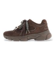 guess para mujer flfirrsue12 zapatillas de piel irrina marron 40 plano ninguno casual