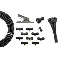 superfog sistema de nebulizacion domestico con programador para refrescar el patio o jardin con 10 toberas o puntos de enfriamiento si tu jardin es un infierno este producto es tu solucion