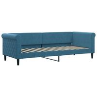 sofa cama  cama individual  cama para adultos terciopelo azul 80x200 cm