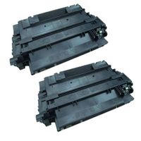 compatible multipack hp laserjet pro m521dn printer toner cartridges 2 pack -ce255a