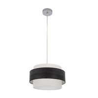 colgante myriam 1xe27 cromomadera negra regx40x40 cm