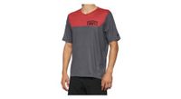 maillot de manga larga 100  airmatic charcoal   racer red