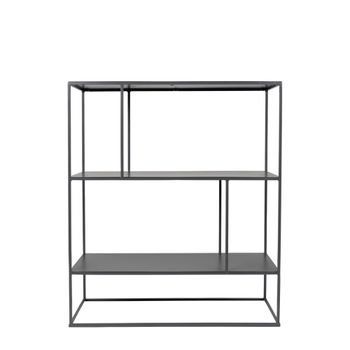Estante de metal gris