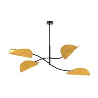 lampara de techo norgi mostaza 4 luces