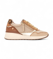 carmela para mujer 16244201-beige zapatillas de piel 162442 beige 36 3 a 5cm cremallera casual