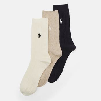 Polo Ralph Lauren 3-Pack Cotton-Blend Crew Sock