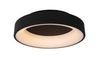 lampara de techo de metal con 1 led integrado negro