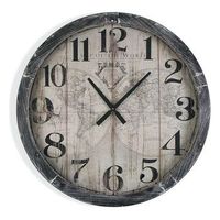 reloj de pared map world madera mdf 65 x 765 x 765 cm