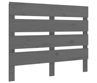 cabecero cama - mueble cabecero madera maciza de pino gris 100x3x80 cm