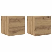 muebles de pared para tv  mueble de salon  gabinete de tv 2 uds roble artisan 305x30x30 cm