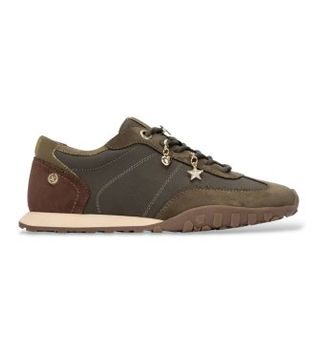 Xti para mujer. 14614601-KAKI Zapatillas 146146 verde (36), Plano, Cordones, Casual