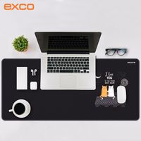 exco-alfombrilla de raton para gaming alfombrilla grande de escritorio para ordenador teclado con borde cosido base de goma antideslizante para gamer home