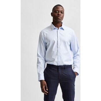 Selected Camisa manga larga 16080200 FILIP ETHAN-LIGHT BLUE para hombre
