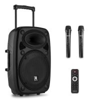 altavoces vonyx karaoke inalambricos 800w con bluetooth y 2 microfonos