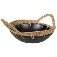 centro asas ceramica negro rattan