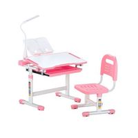 conjunto escritorio y silla para nino tablero inclinable de 0 a 40 estructura resistente y organizacion practica tekmaquinas